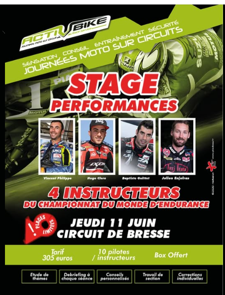 Venez participer à nos STAGES PERFORMANCES