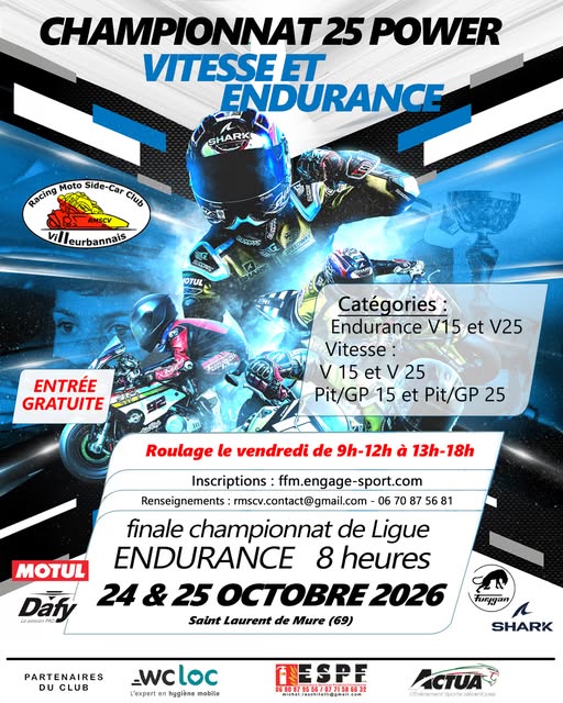 Championnat de Ligue Endurance 8 heures à St Laurent de Mure (69)