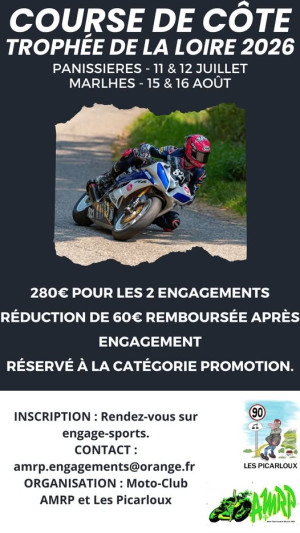Trophée de la Loire 2026 : 1ère Course de Côte à Panissières