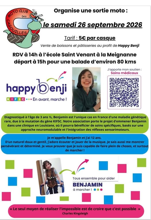 Balade Moto caritative au départ de La Meignanne