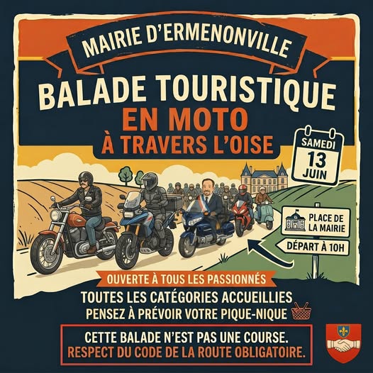 Balade Touristique au départ d'Ermenonville