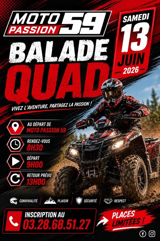Balade Quad organisée par Moto Passion 59
