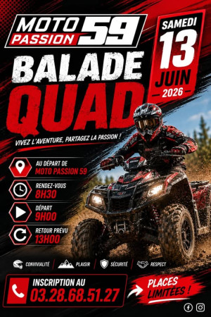 Balade Quad organisée par Moto Passion 59