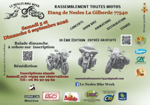 Rassemblement Toutes Marques de Moto - Nesles Bike Week 2026