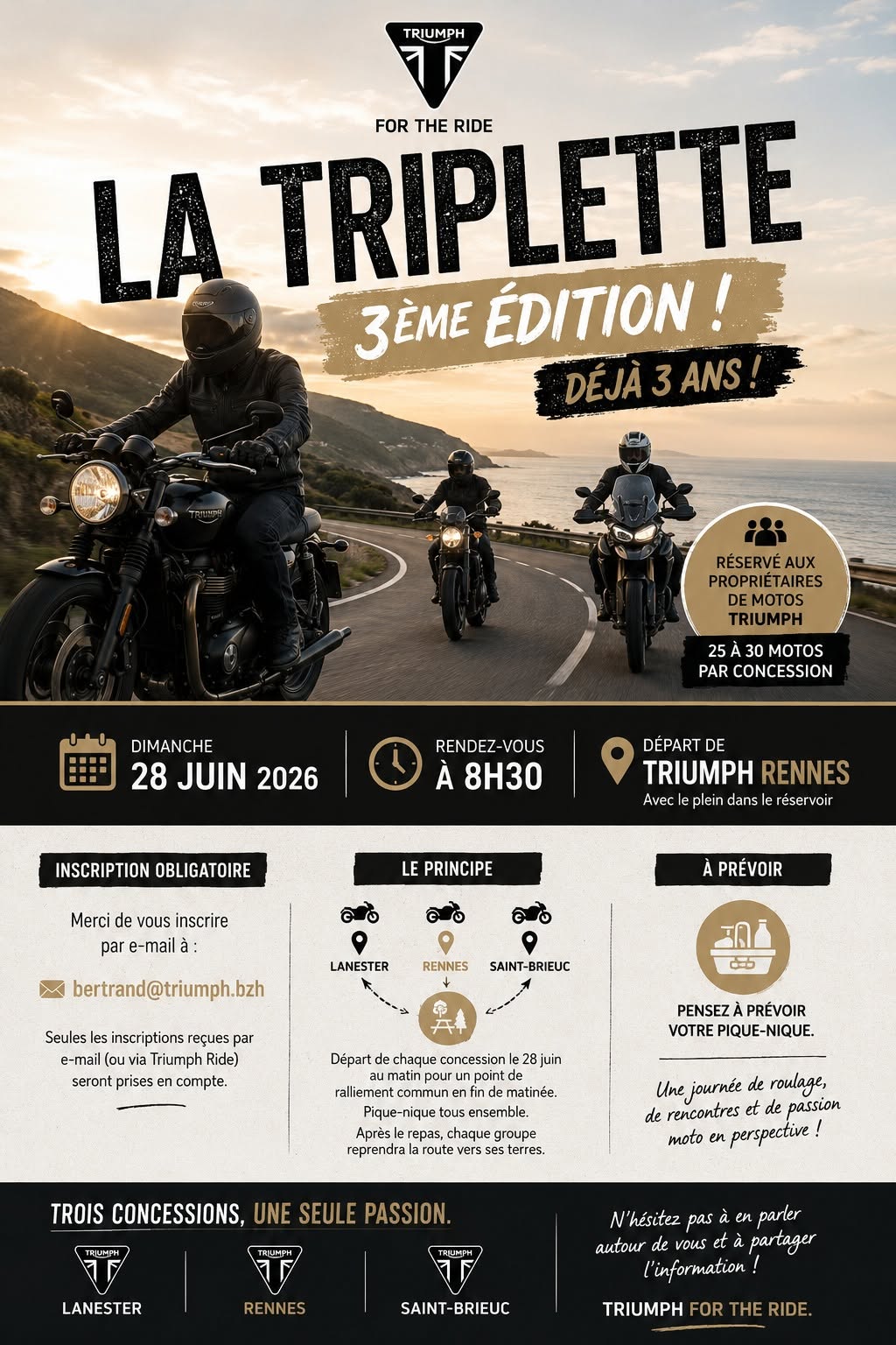 LA TRIPLETTE EST DE RETOUR – 3ème ÉDITION !
