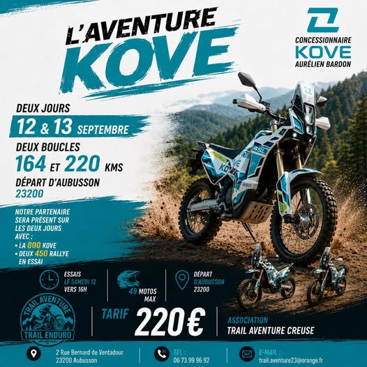 Week-end Kove avec Trail Aventure Creuse – photo 1