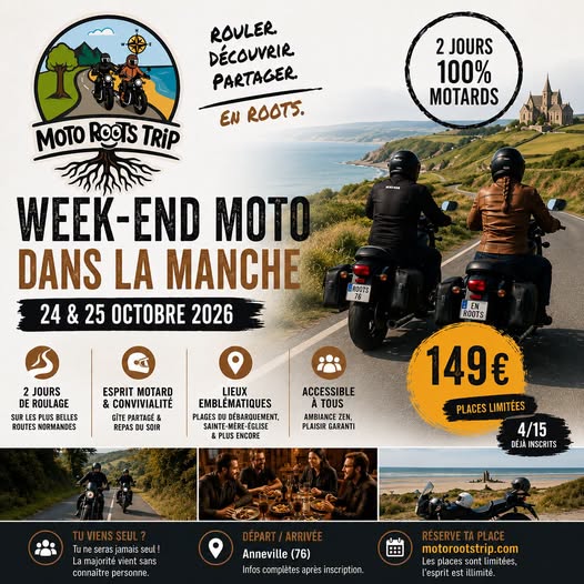 WEEK-END MOTO DANS LA MANCHE