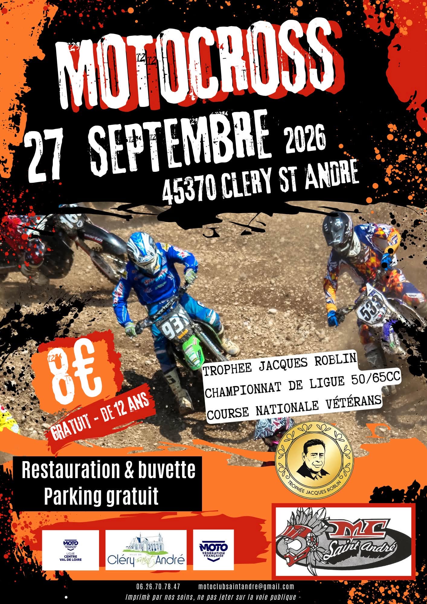 Journée Motocross ! Trophée Jacques Roblin, championnat de league 50/65CC !!