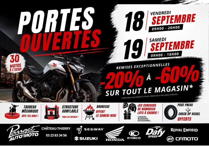 Journées Portes Ouvertes chez Pauget Auto Moto