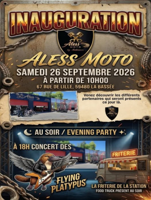 Inauguration du garage Aless Moto à La Bassée