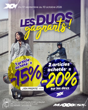 LES DUOS GAGNANTS SONT DE RETOUR !  Profitez de l’offre qui fait plaisir  1 article acheté = -15%* 2 articles achetés = -20% sur les deux !*