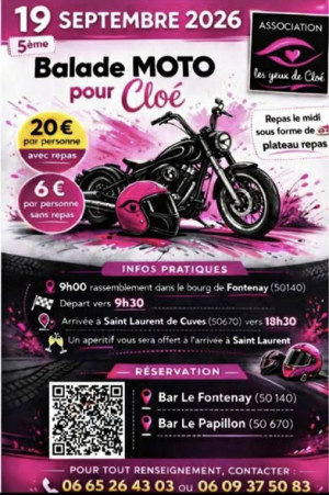 5ème balade moto des Yeux de Cloé